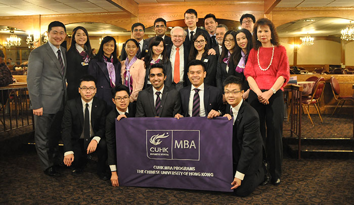 CUHK MBA students meet Mr. Warren Buffett