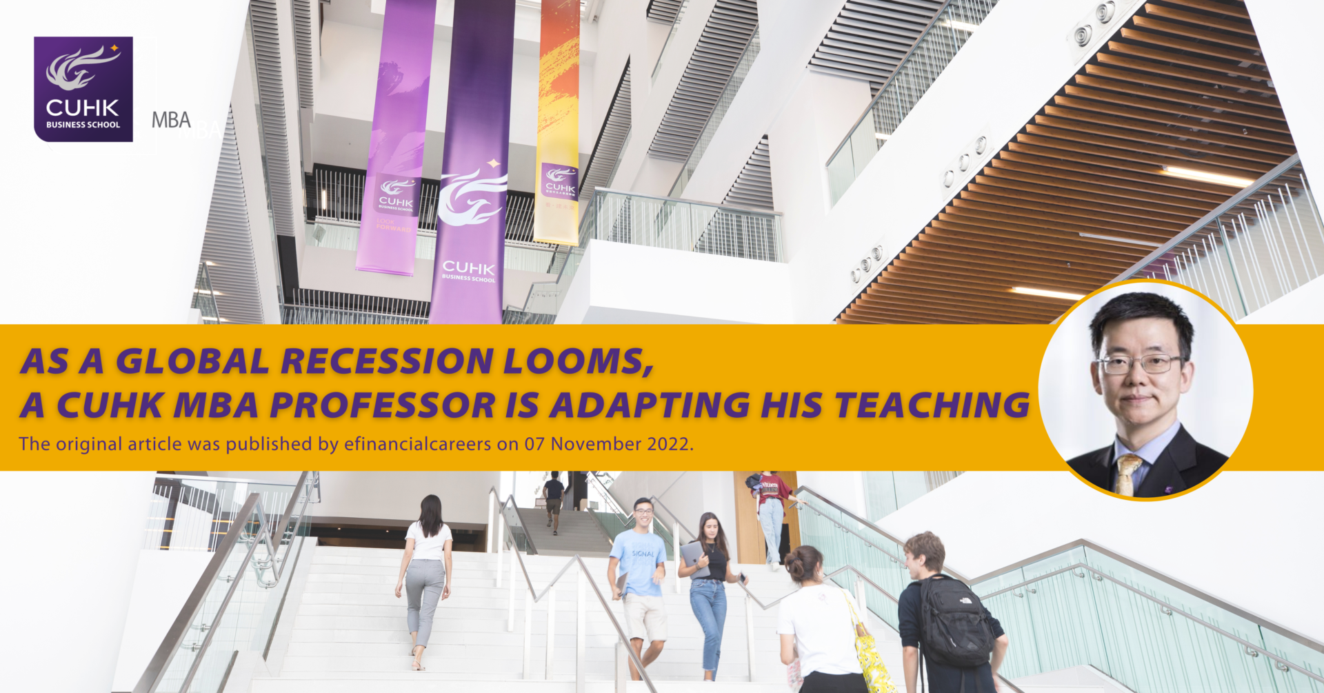 As a global recession looms, a CUHK MBA professor is adapting his teaching